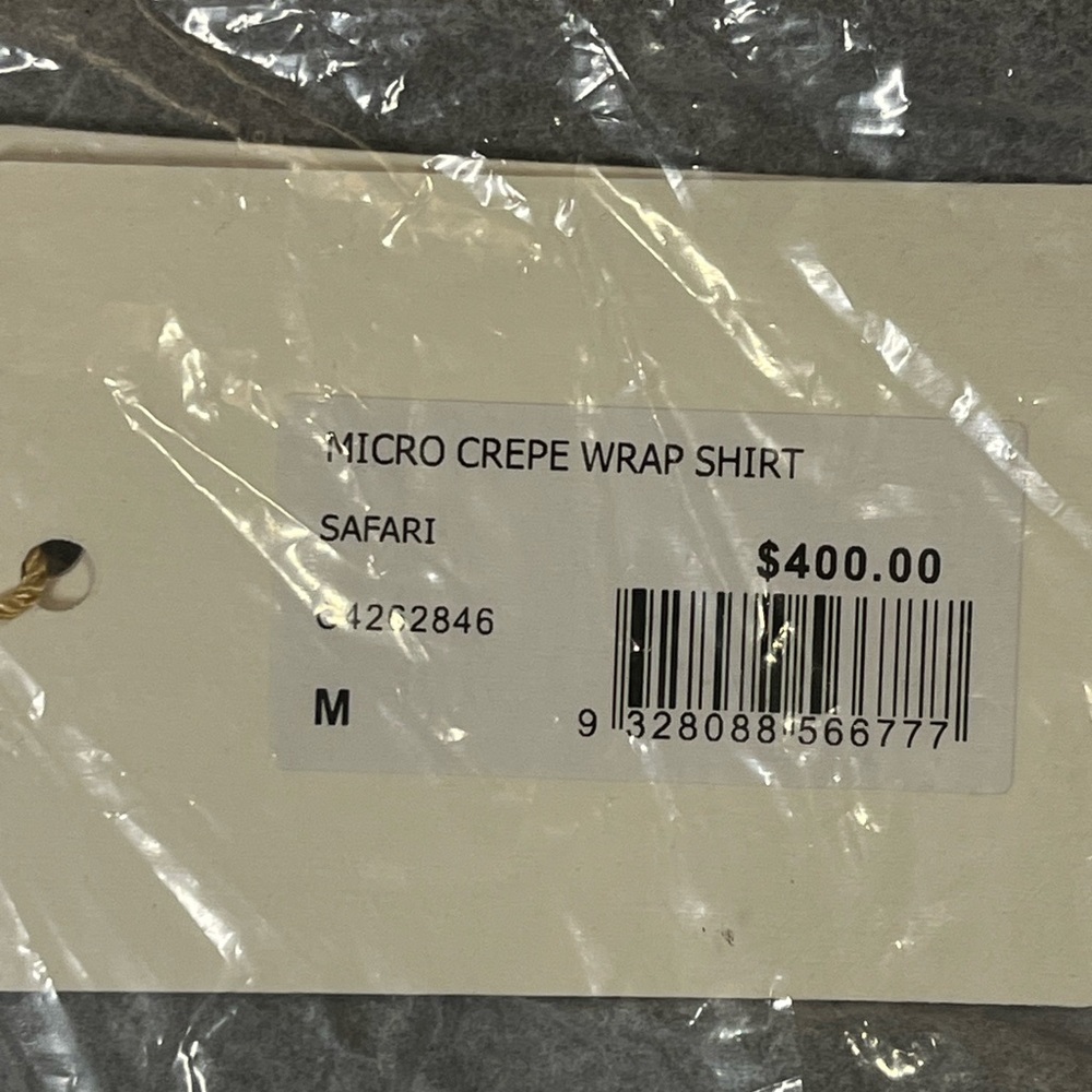 Scanlan Theodore Micro Crepe wrap Shirt size medium - Picture 11 of 11